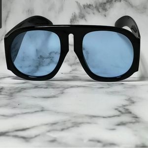 Women Men Sunglasses Square Oversize Hip Hop Fashion New Style Black Lens Shades